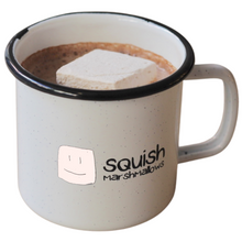 Load image into Gallery viewer, logo mug with hot chocolate and a marshmallow