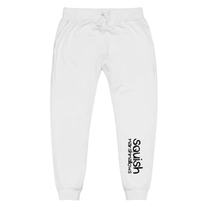 unisex logo white sweatpants