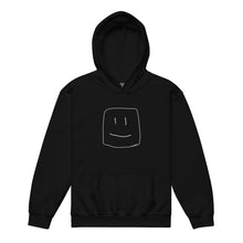 Load image into Gallery viewer, logo youth black hoodie