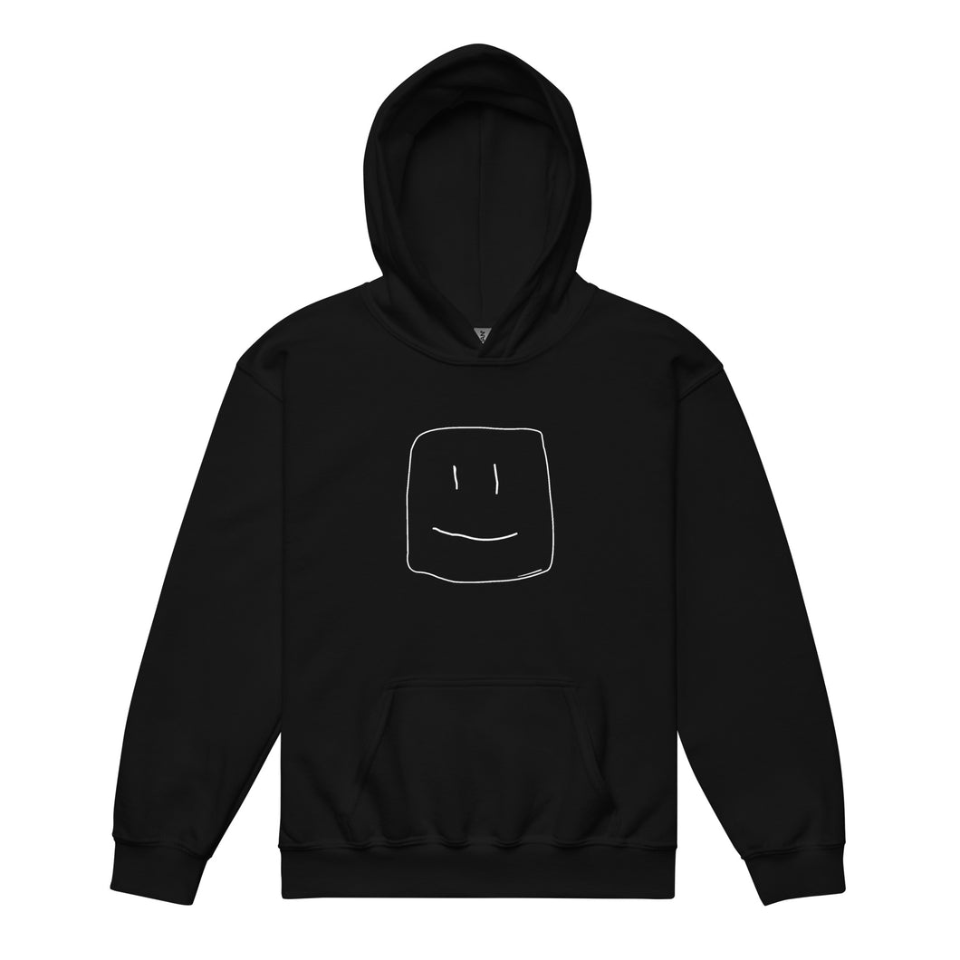 logo youth black hoodie