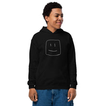 Load image into Gallery viewer, logo youth black hoodie