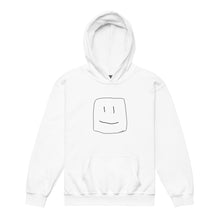 Load image into Gallery viewer, logo youth white hoodie