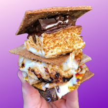 Load image into Gallery viewer, stack of 3 assembled s&#39;mores made