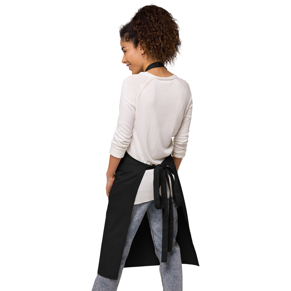 organic cotton logo apron [multiple colors] – Squish Marshmallows
