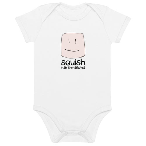 organic cotton logo baby bodysuit