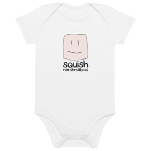 organic cotton logo baby bodysuit
