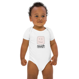 organic cotton logo baby bodysuit