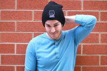 Load image into Gallery viewer, Male model wearing the beanie, smiling 